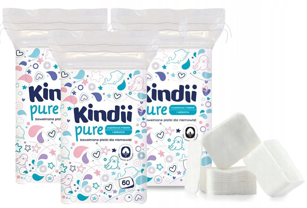 

Kindii, Детские хлопья Cleanic Pure, 180 хлопьев