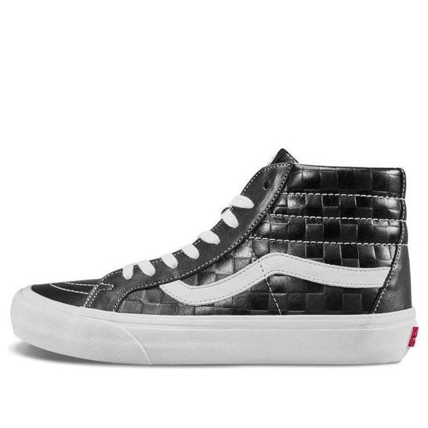 

Кроссовки sk8-hi reissue 6 'checkerboard embossed - black' Vans, черный