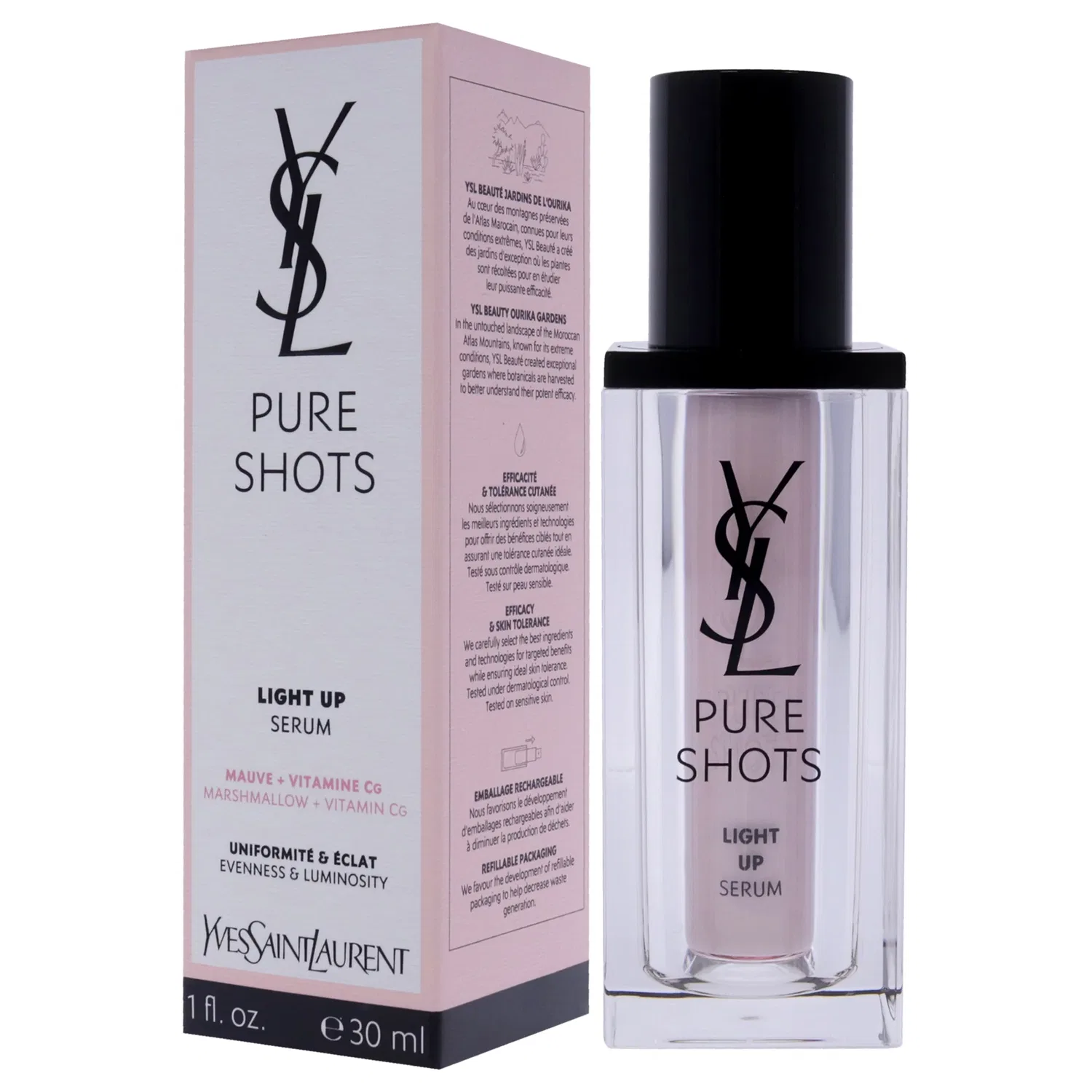Сыворотка Yves Saint Laurent — Осветляющая Pure Shots Light Up от для мужчин и женщин - , Clear, 28 г — фото 4
