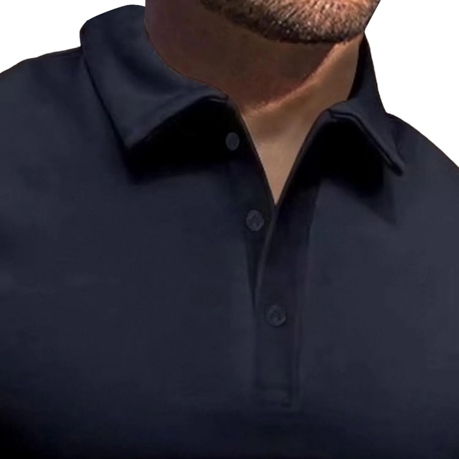 Мужская футболка Henley Slim Fit с ребристым узором и коротким рукавом — фото 2