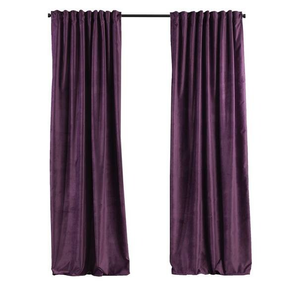 

Бархатная штора Puude Home Design 280175, 25x1x280 см, фиолетовый