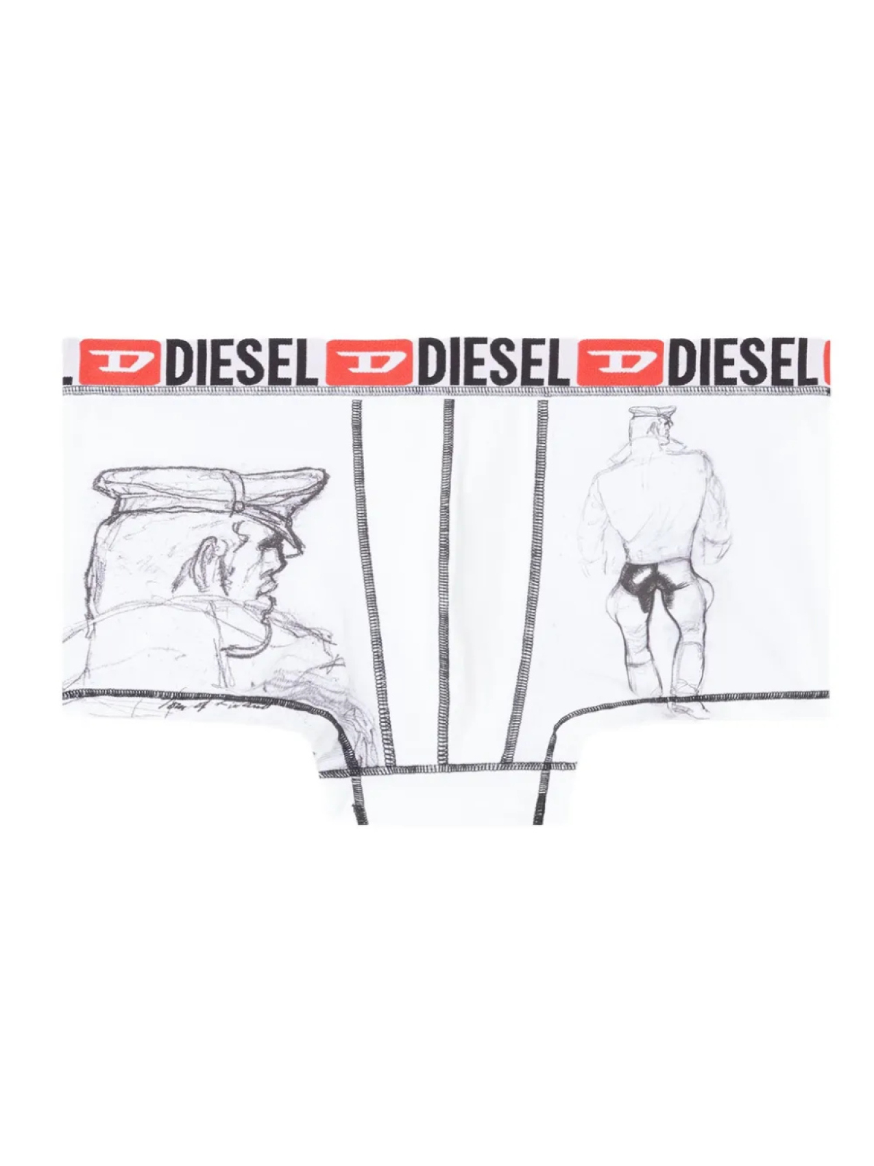 

Diesel боксеры Damien из коллаборации с Tom of Finland Foundation, белый