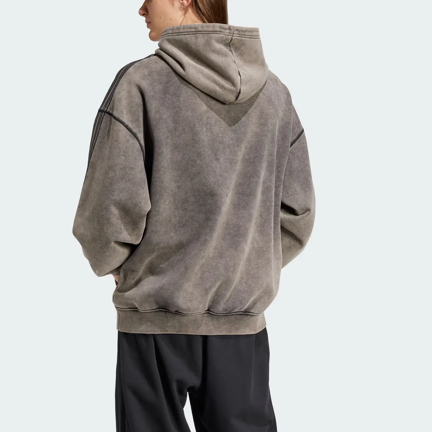 Толстовка Adidas Premium Essentials Retro Washed Adidas Originals, черный — фото 4