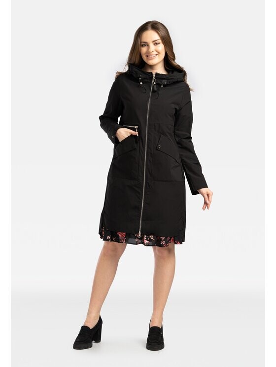 

Переходное пальто regular fit Perso, черный