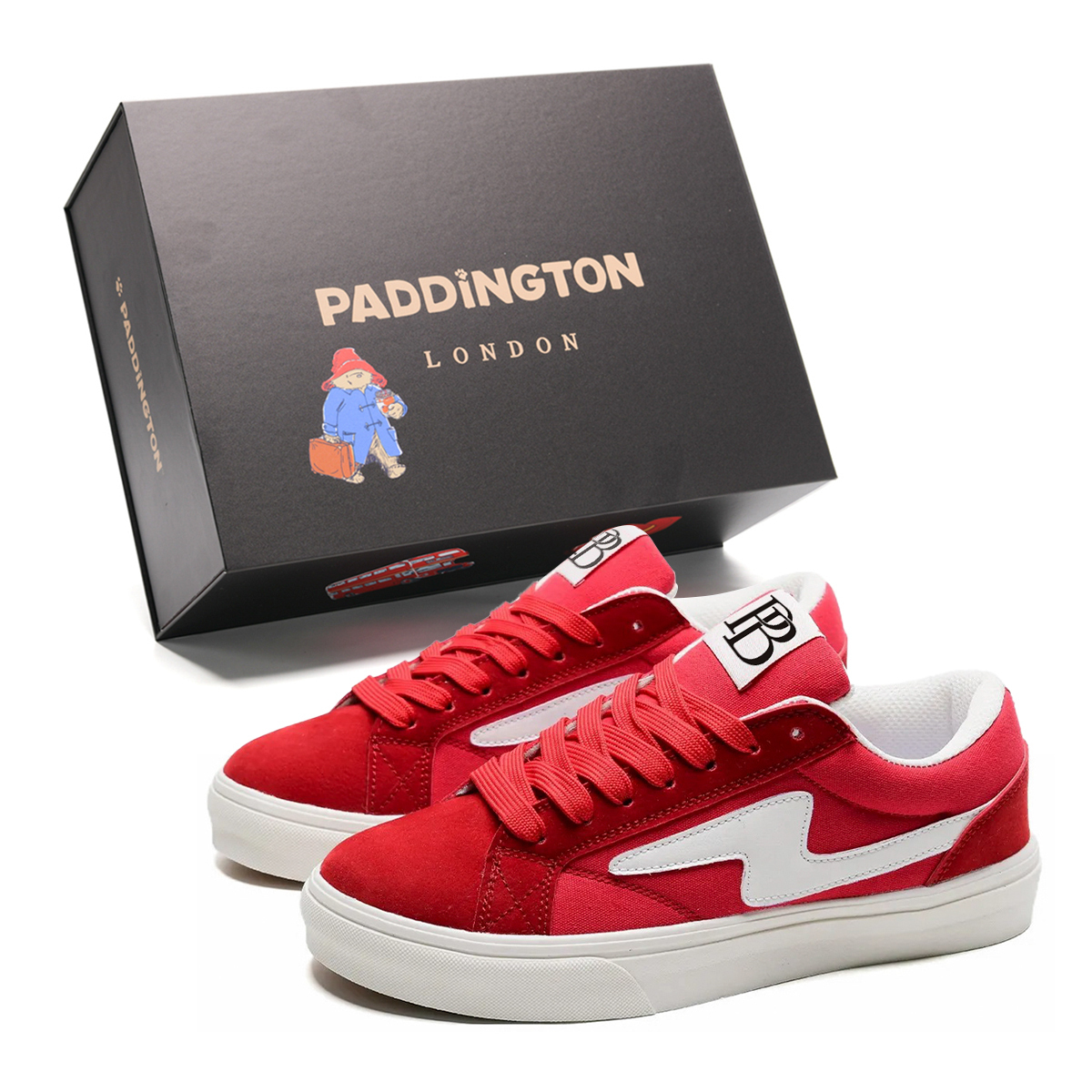 

Paddington Bears Износостойкие и легкие низкие скейтерские кроссовки унисекс Бордовые, цвет Burgundy