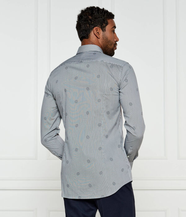 Рубашка h-hank-s-kent-c1-232 Slim fit Boss, черный — фото 3