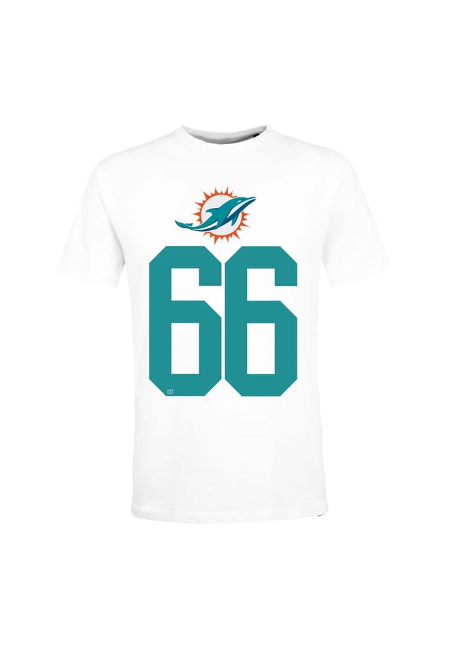 

Футболка NFL Dolphins 82 Core для всех фанатов Miami Dolphins Re:Covered, белый