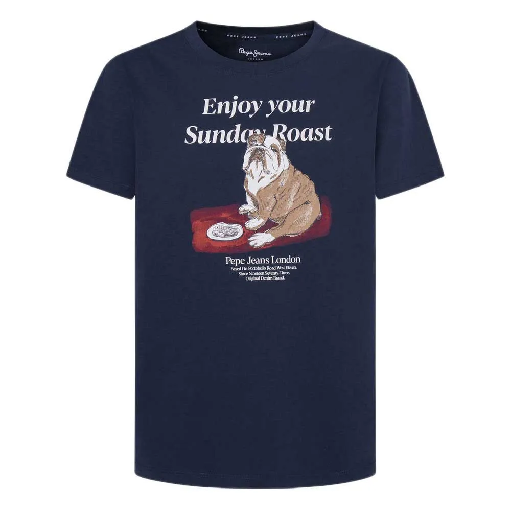 

Футболка с коротким рукавом Pepe Jeans Axel, синий