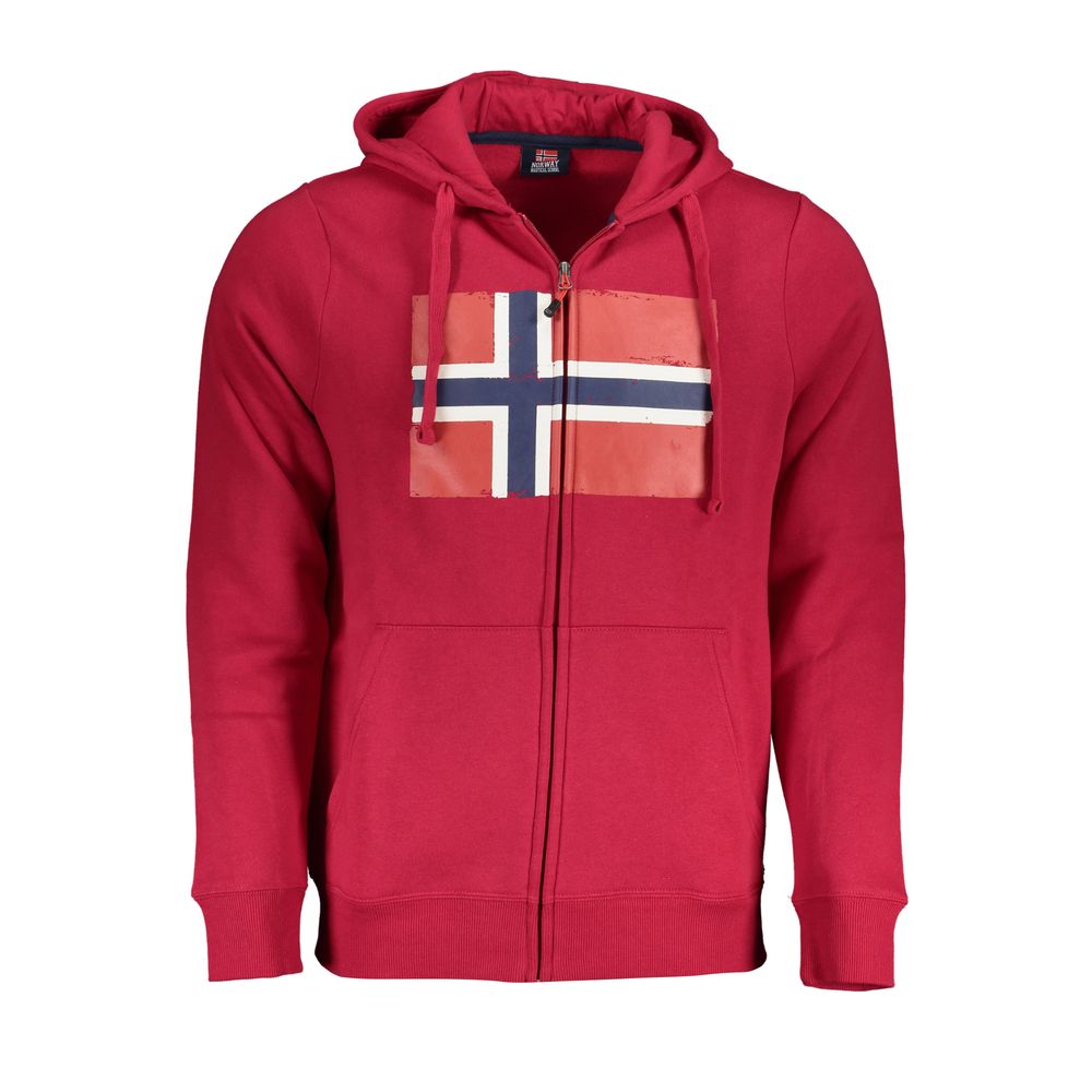 

Розовая флисовая толстовка с капюшоном и логотипом Geographical Norway