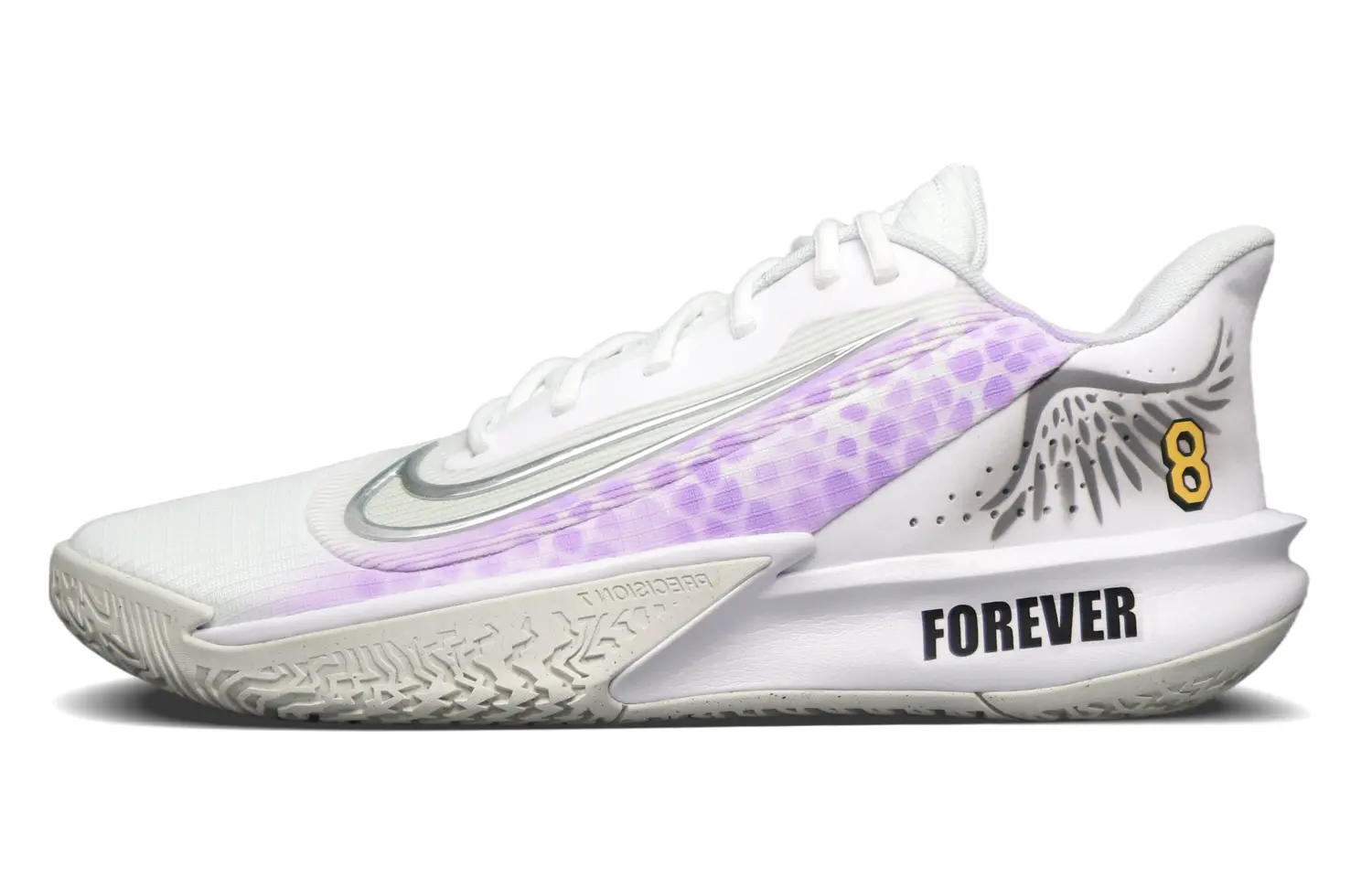 

Баскетбольные кроссовки Precision 7 Basketball Shoes Unisex Low-Top White/Purple Nike