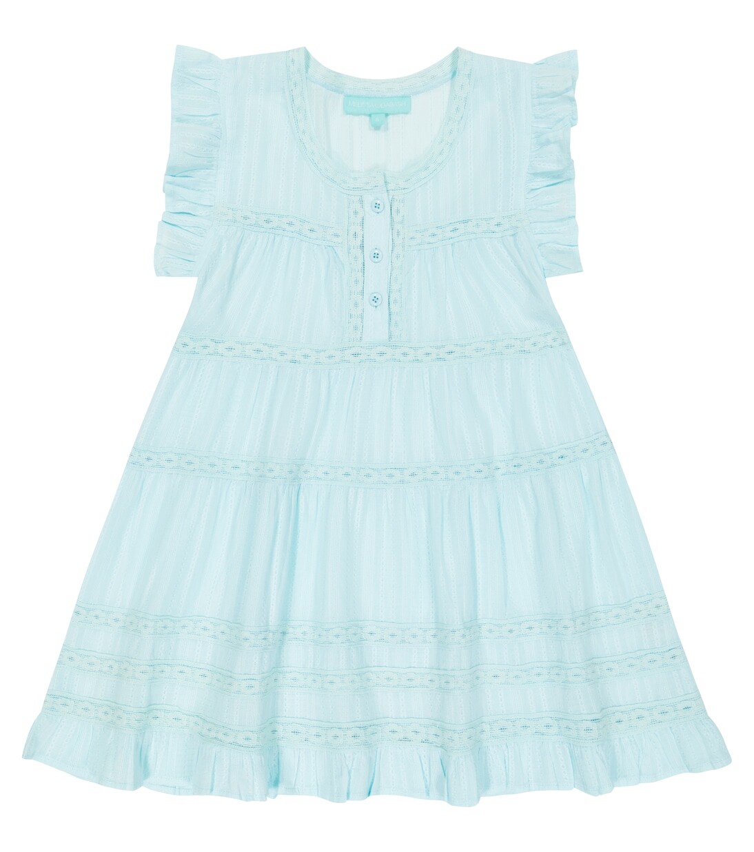 

Хлопковое мини-платье baby rebekah с вышивкой Melissa Odabash, красный