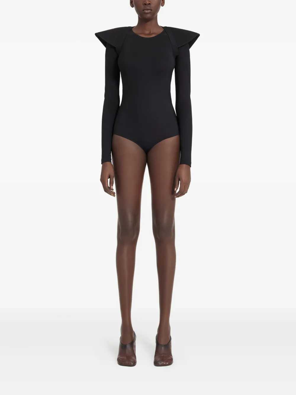 

Накидка с объемными плечами Mm6 Maison Margiela, черный