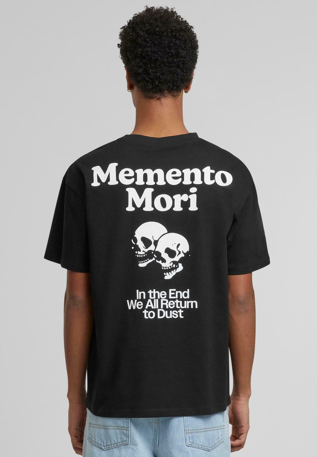 

Футболка с принтом MEMENTO MORI Mister Tee, черный