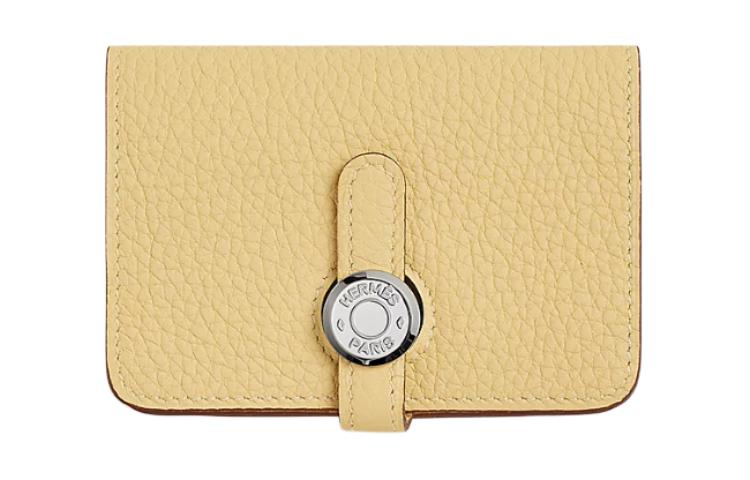 

HERMES Кошелек Dogon Togo Calfskin, картхолдер Women's 1Z Jaune Poussin Chick Yellow