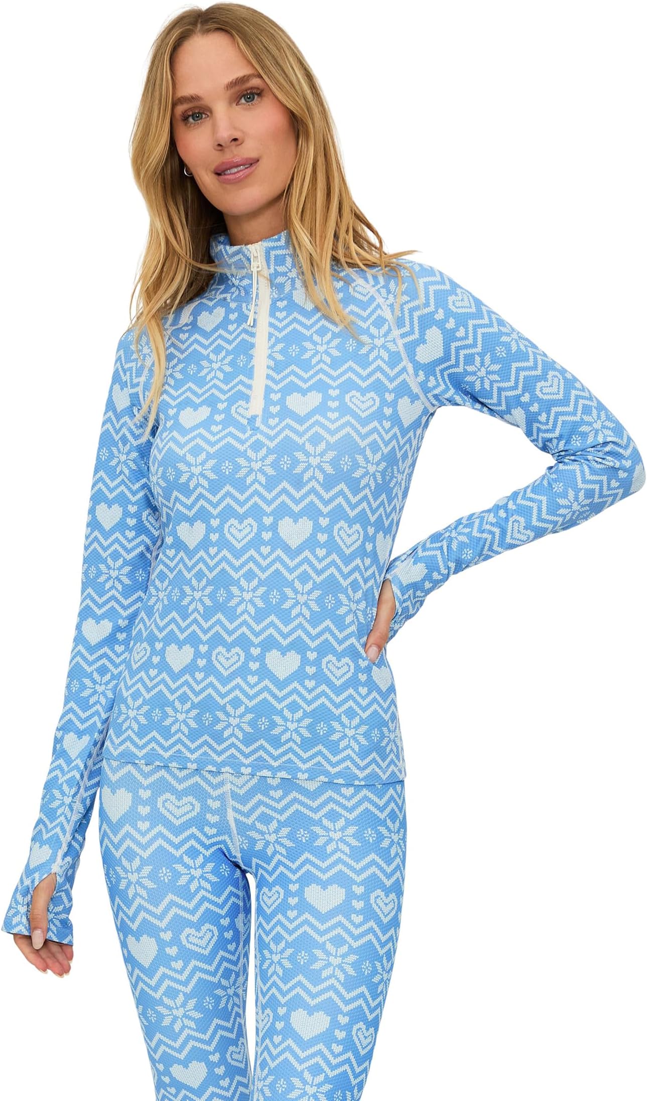 

Топ Beach Riot Kamara Top, цвет Alps Fairisle Waffle