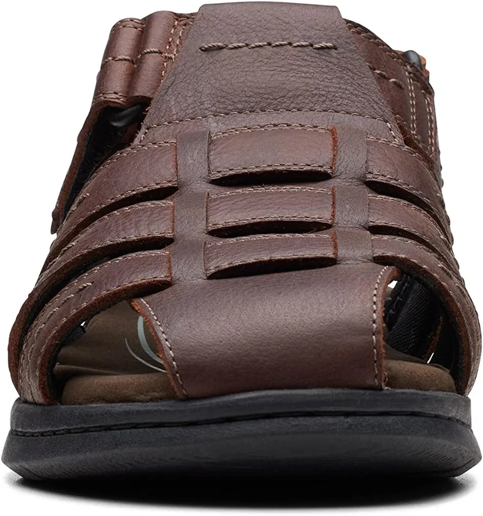 Сандалии из натуральной кожи, Clarks, коричневый — фото 2