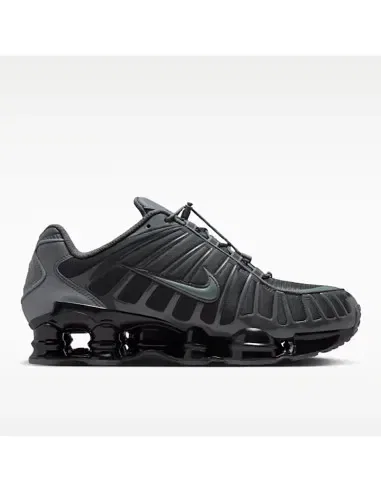 Кроссовки низкие Shox, Nike, железно-серый/серо-зеленый-черный — фото 2