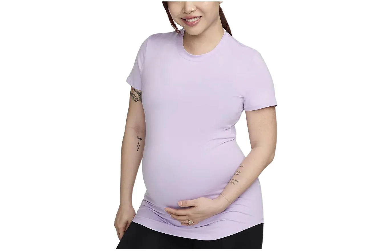 Nike Футболка Dri Fit женская лилово-красная