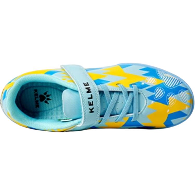 KELME Starburst Collection легкие амортизирующие низкие детские футбольные бутсы sky blue yellow kids — фото 3