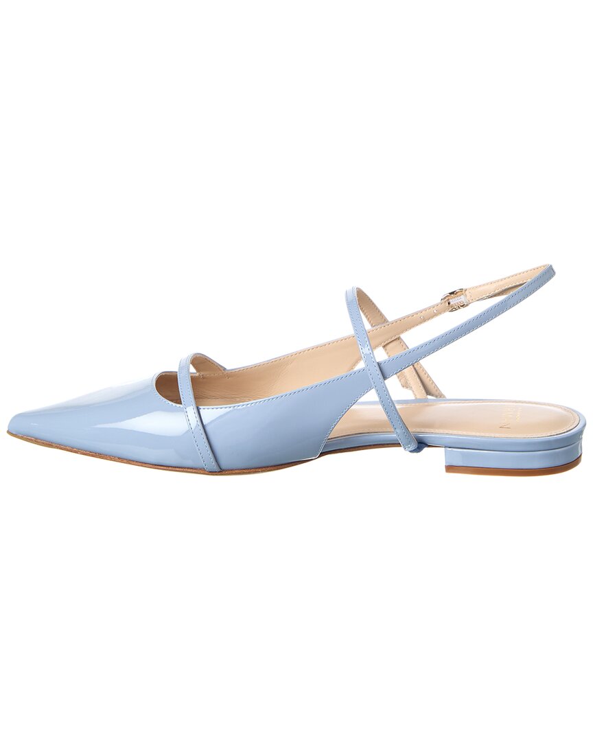Туфли-лодочки Alexandre Birman Tita Patent Slingback Flat, синий — фото 2