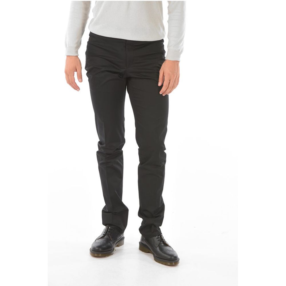 

5-карманные брюки ACADEMY из эластичного хлопка Corneliani, Black