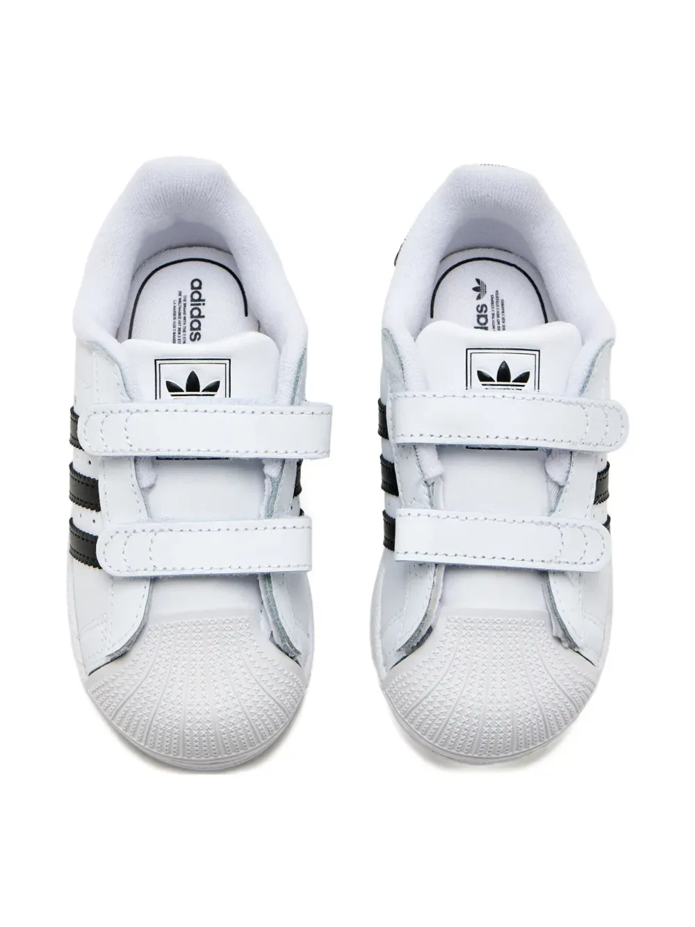 Кроссовки Superstar на липучках Adidas Kids, белый — фото 3