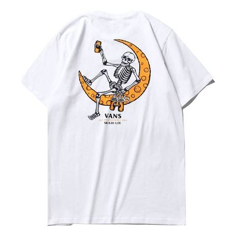 

Футболка Men's Vans Funny Cartoon Printing Short Sleeve White VN0A54IIWHT, белый