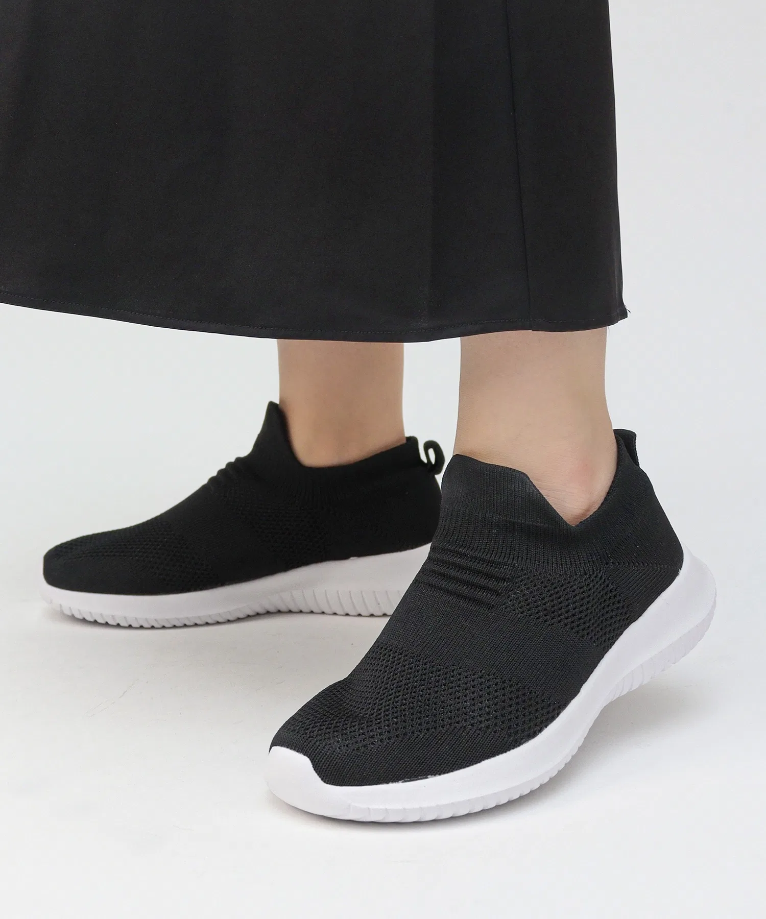 Унисекс лёгкие трикотажные слипоны AAA+ тёмно-синие — фото 4