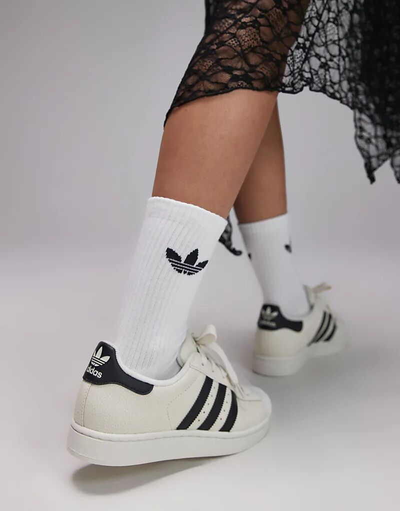 Кроссовки adidas Originals Superstar II белого и кремового цветов — фото 3