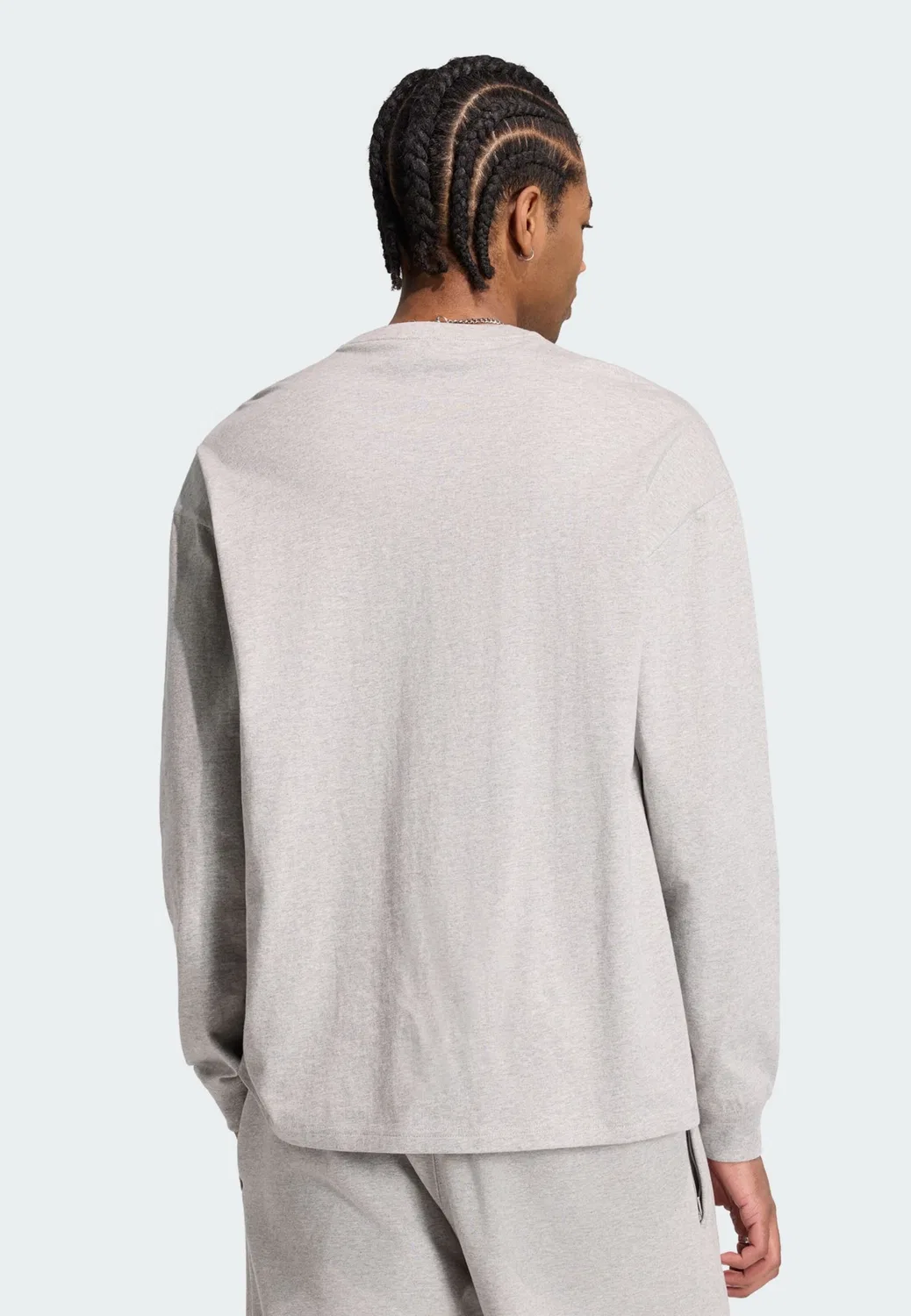 Футболка Adidas Originals Trefoil Essentials серого цвета — фото 3