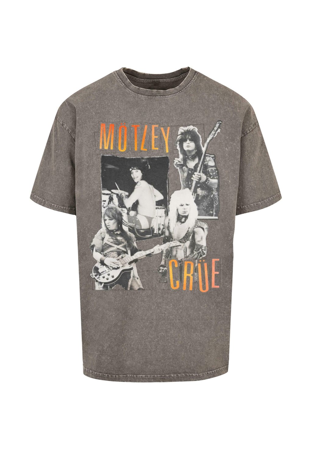 

Футболка с принтом MOTLEY CRUE VINTAGE PUNK COLLAGE HEAVY TEE Merchcode, темно-серый