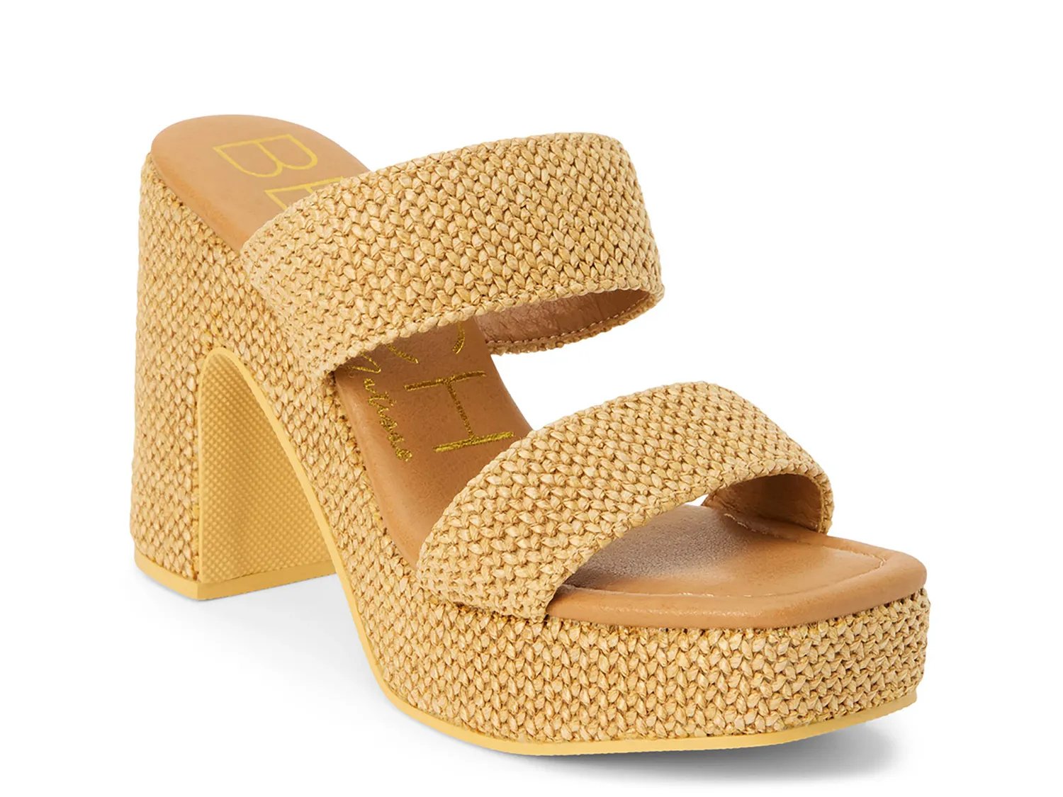 Сандалии Beach by Matisse Gem Platform Sandal, Tan Raffia