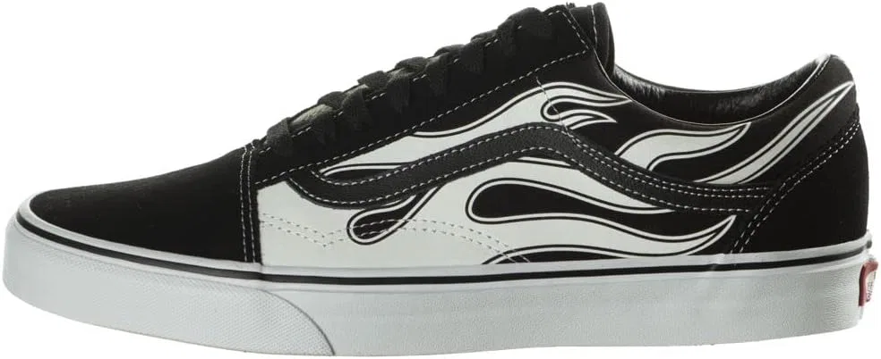 Кроссовки Vans Unisex Old Skool Flame Fashion Trainers, Flame Black White