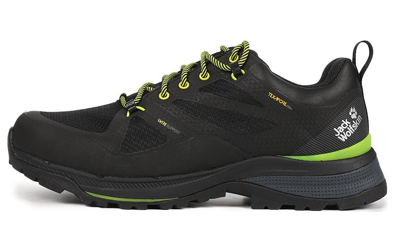 

Низкие кроссовки Jack Wolfskin Cushioning, противоскользящие и износостойкие, мужские, черно-зеленые