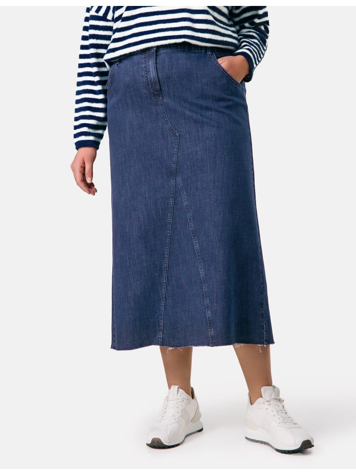 

Длинная юбка SAMOON Rock lang weit, цвет Raw Blue Denim