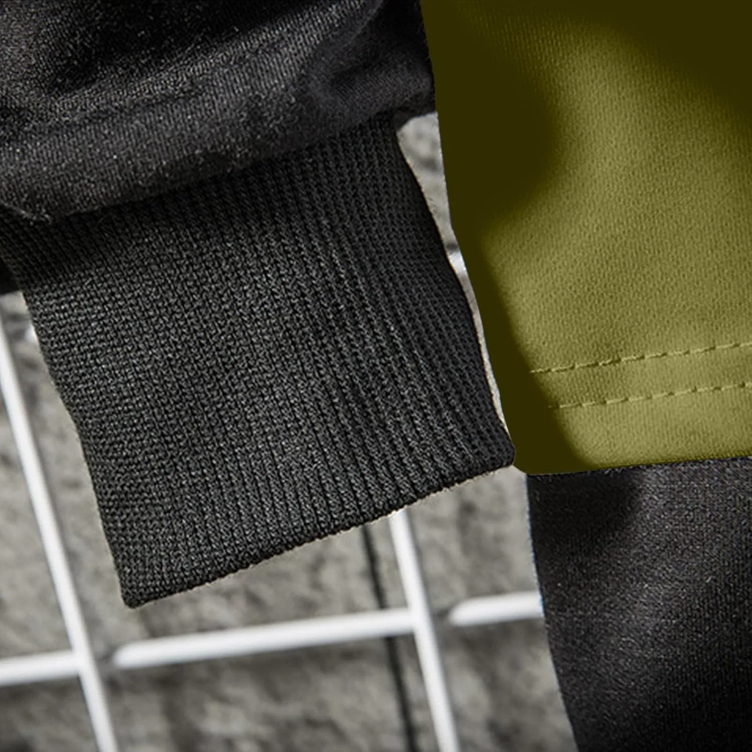 Мужская худи с капюшоном Patchwork Pullover Akklian, армейский зеленый — фото 2