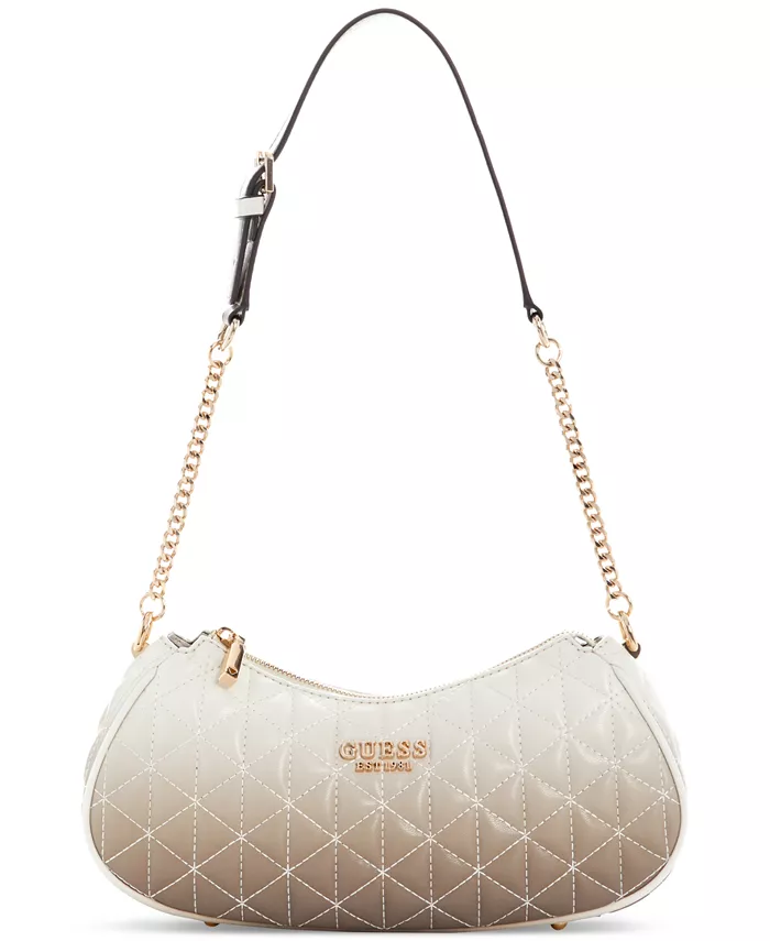 

Сумка через плечо Kori Top Zip Small GUESS, коричневый/бежевый
