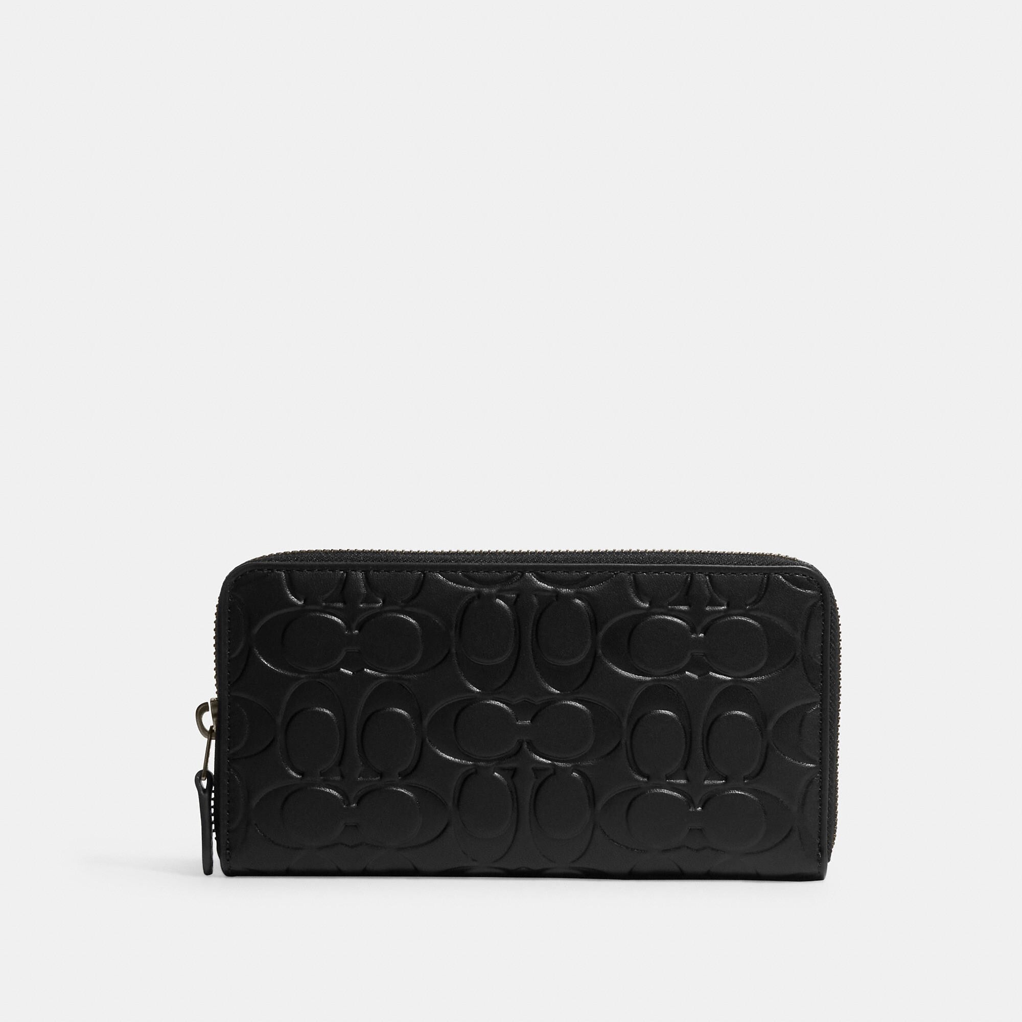 

Кошелек-аккордеон Coach Outlet из фирменной кожи, бронзовый/черный