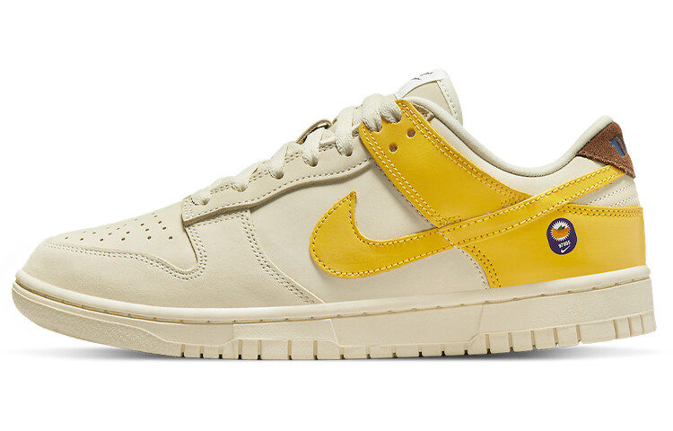 Кроссовки Nike Dunk Low LX, белый/желтый