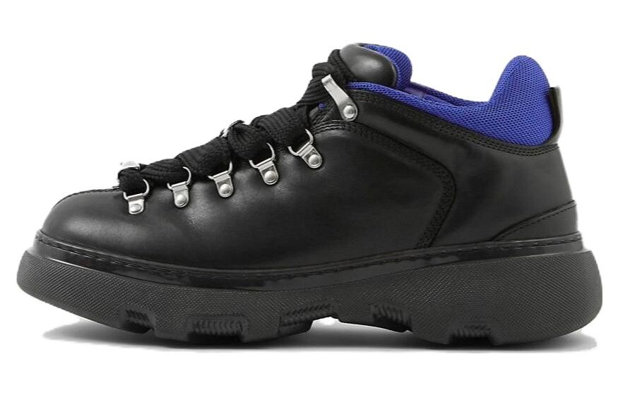 Кроссовки Burberry Leather Trek Boot, черный