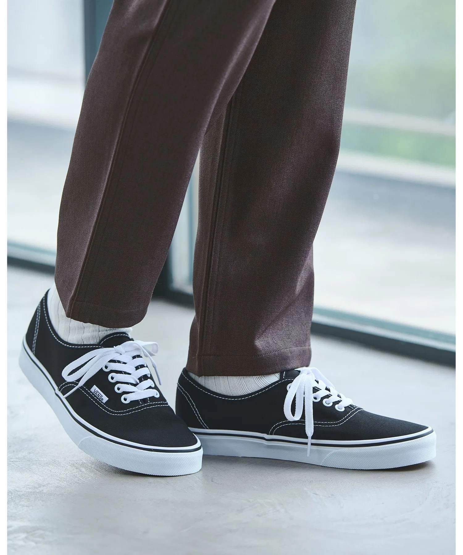 Мужские кеды VANS Authentic чёрные — фото 3