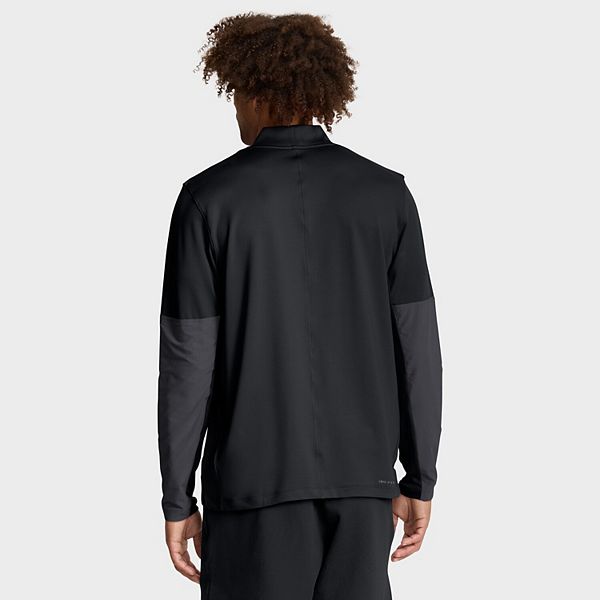 Мужская черная толстовка iowa hawkeyes one goal performance с полумолнией Nike — фото 3