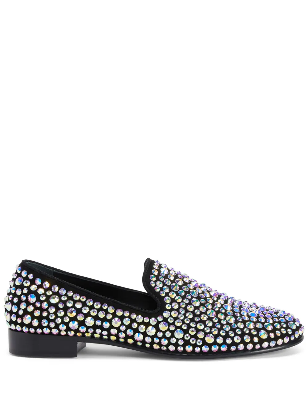 

Лоферы Marvin Caleido с кристаллами Giuseppe Zanotti, черный