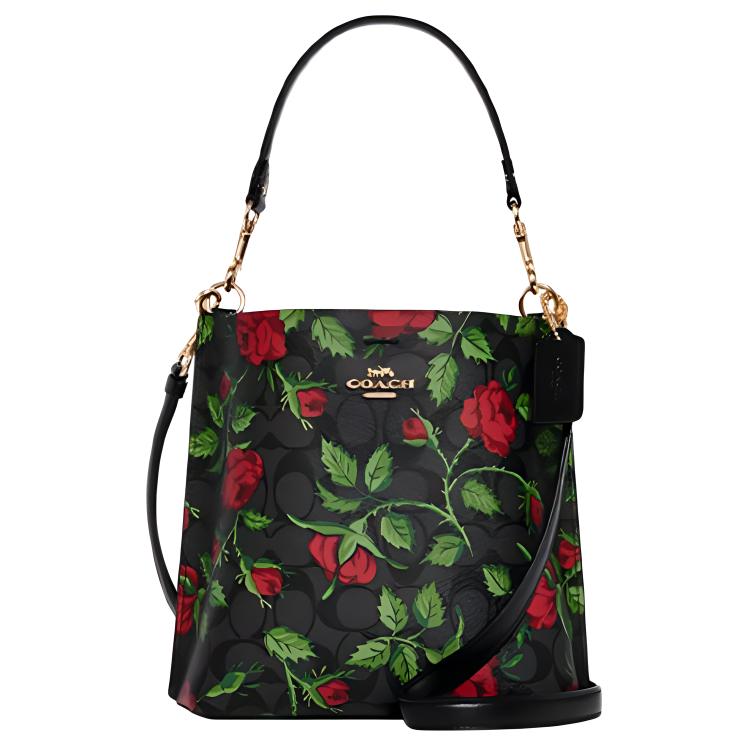 

COACH Сумка-ведро Mollie из искусственной кожи, сумка через плечо, кроссбоди, маленькая женская сумка black