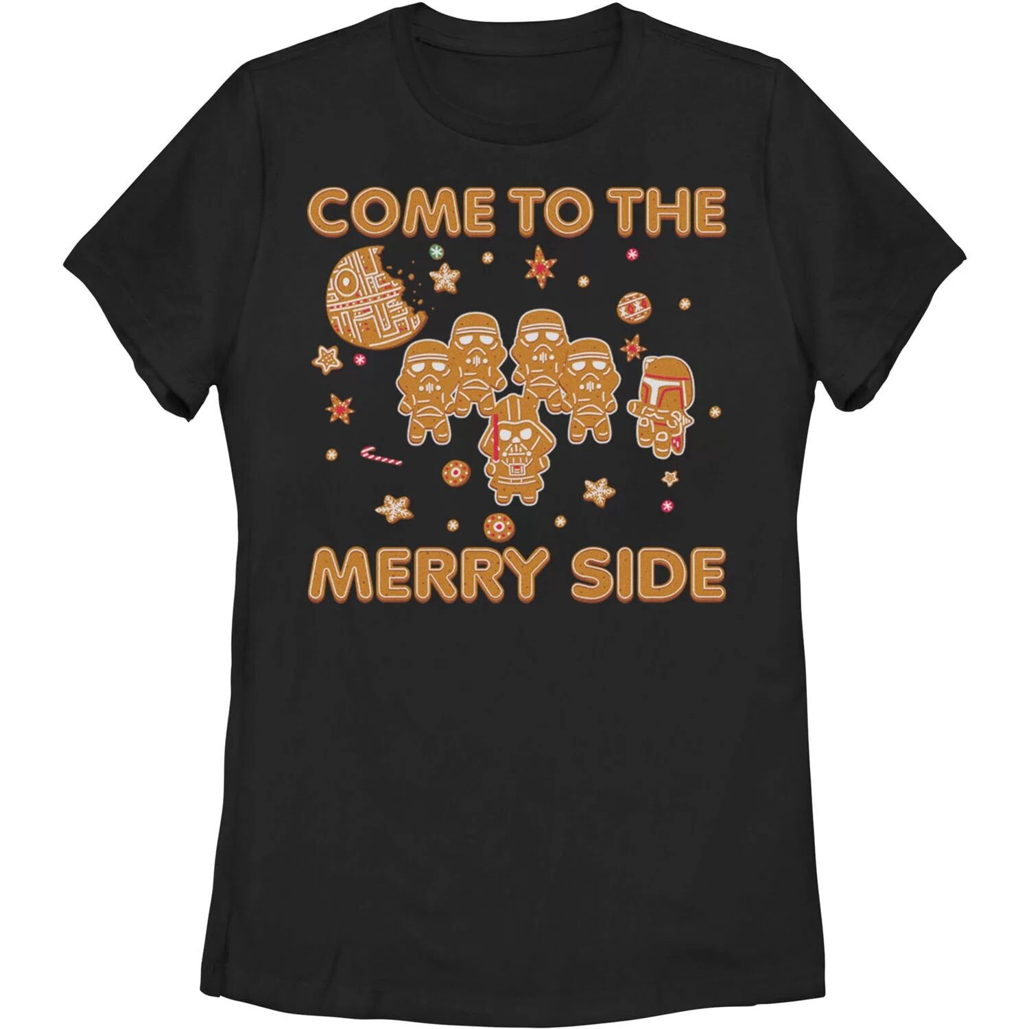 

Детская футболка с рисунком «Рождественская империя Звездных войн» Come To The Merry Side Cookies Star Wars
