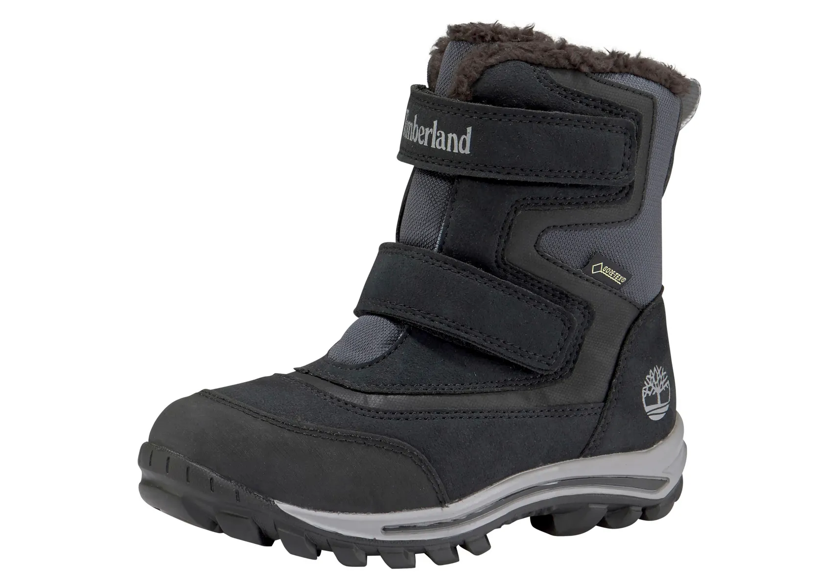 

Зимние ботинки Timberland "Chillberg 2-Strap Gore Tex", на подкладке, водонепроницаемые, с застежкой-липучкой, черный