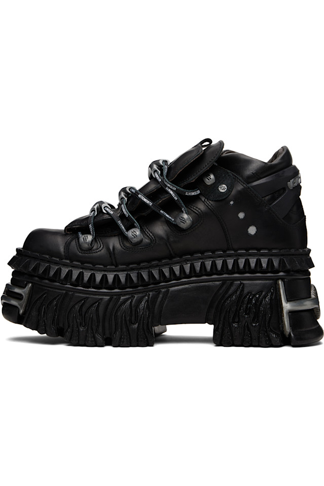 Новые кроссовки на платформе Rock Edition Fire Vetements, черный — фото 3