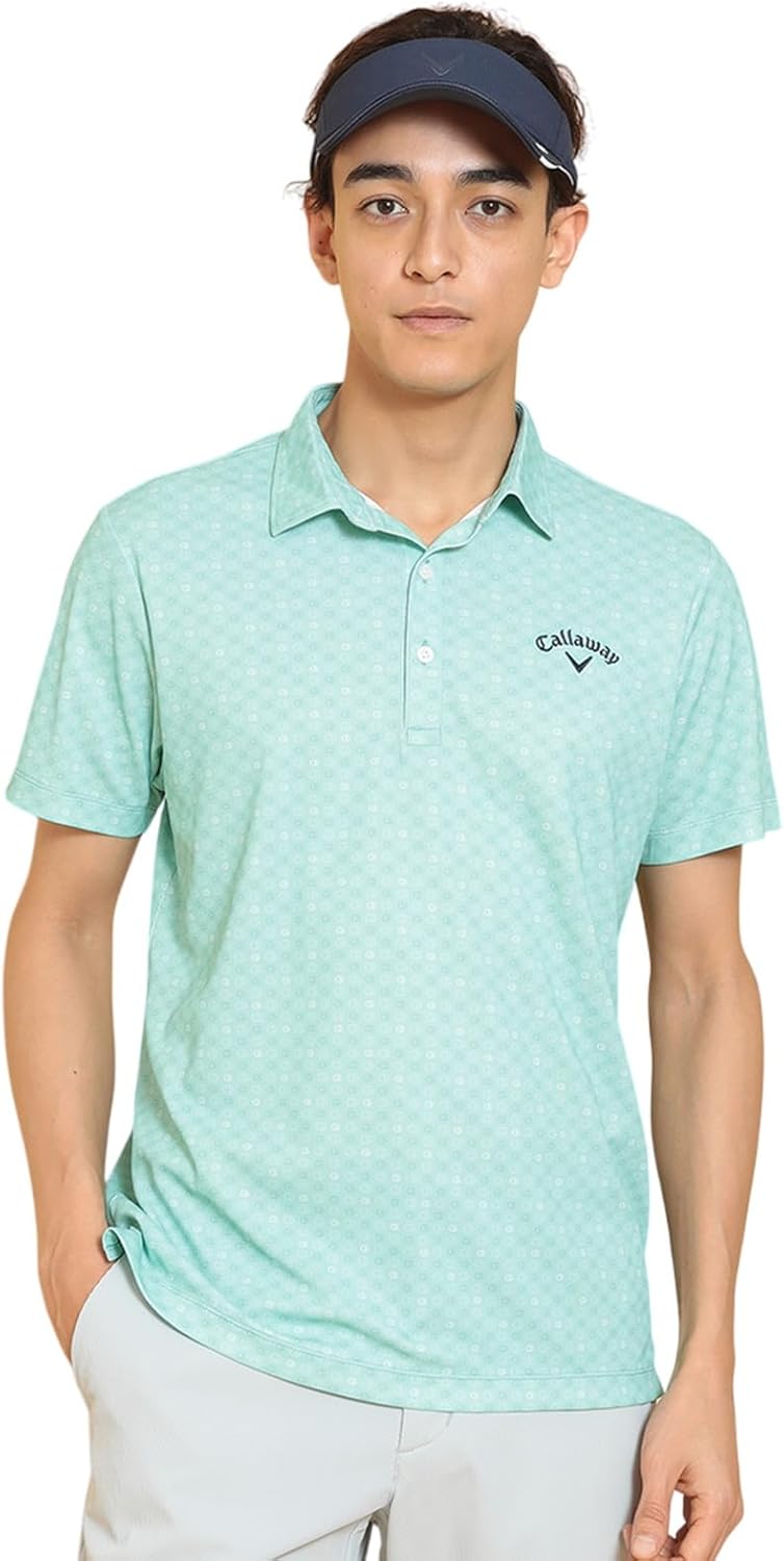 

Мужская рубашка-поло Callaway с коротким рукавом (впитывает пот, защищает от УФ-излучения) / для гольфа / C25134110 Мужская, светло-зеленый