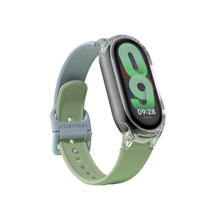 

IBOANN Часы Strap Xiaomi Compatibility Silicone Material, Haze Blue & Cyan Dusty Blue[2 Pack Manual Color Matching]