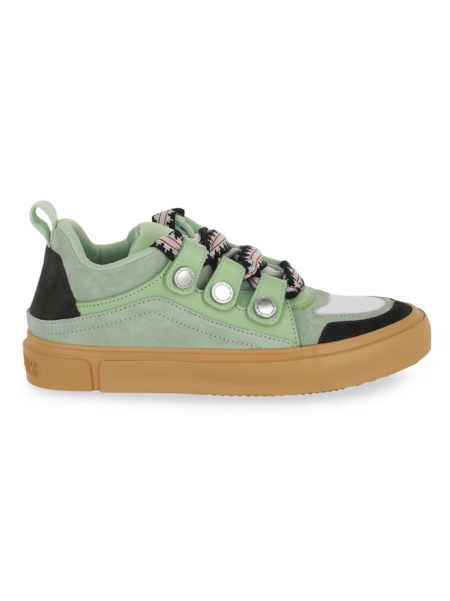 

Кроссовки Ticinella из кожи и замши Marcelo Burlon, цвет Green Multi